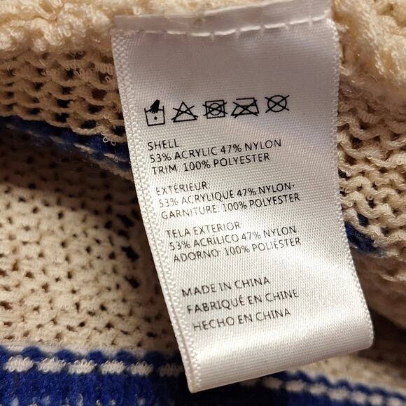 Anthropologie Pilcro striped open front knit cardigan sweater colorful funky art - Picture 7 of 8